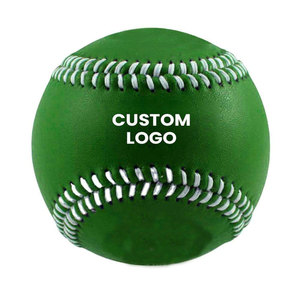 Green <b>Baseball</b> Training <b>Ball</b> Soft Stitched for Practice Use - Product Image 1