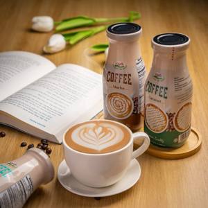 Bebida Instantánea de Café Latte en Botella de Vidrio NAWON, 280 ml, Sabores a Chocolate, Crema y Azúcar, Cafeinada, Sabor Suave, Venta al por Mayor - Product Image 3