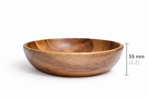 Grand bol rond en bois - Product Image 3