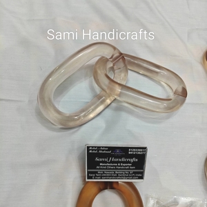 Chaîne décorative murale en bois à maillons, 5 maillons, vente en gros, pour la décoration intérieure, artisanat en résine, promotion - Product Image 1