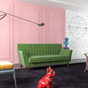 57.9\" Flared Arm Loveseat with Velvet Elegant Living Room Sofa - Product Image 1