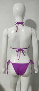 Maillot de bain bikini violet de qualité supérieure, sublimation - Product Image 2