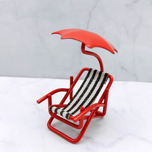 Chaise de plage miniature, mobilier de maison de poupée, chaise longue, décoration à l'échelle 1:12, pour les 14 ans et plus. - Product Image 6