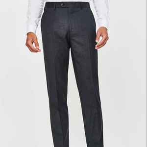 Italian Style <b>Mens</b> Naples <b>Trousers</b> High Waist Side Buckle Pant Fitness Double <b>Pleated</b> <b>Mens</b> Business Dress Pants - Product Image 1