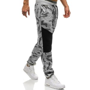 Pantalon de jogging camouflage pour homme – Pantalon tactique coupe slim style streetwear avec poignets élastiques aux chevilles - Product Image 4