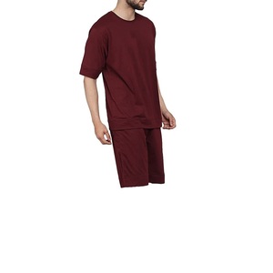 Custom Print Logo Autumn Men's Casual 2-Piece Summer Sets Short Sleeve Button T-Shirt and Varsity Shorts 100% Cotton <b>Track</b> <b>Suit</b> - Product Image 3