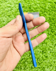 New Premium Blue Color Non-Folding Barber Straight Cut Throat <b>Razor</b> <b>Single</b> Edge <b>Blades</b> Stainless Steel Replaceable <b>Blade</b> - Product Image 2