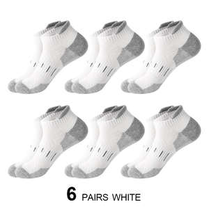 Cross-Border Men's Crew Sports <b>Socks</b> Sweat-Absorbent Non-Slip Towel Anti-Bacterial Spandex/Polyester/Cotton Professional - Product Image 2