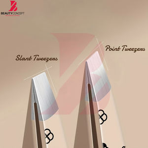 Pinzas ergonómicas de punta inclinada con logotipo personalizado, nuevo producto al por mayor, agarre seguro para una depilación rápida y precisa - Product Image 6