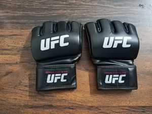 UFC Official Fight Gloves Half Finger Pu Leather MMA Training Gloves Hook & Loop Closure Adult Martial Arts Gear - Product Image 4