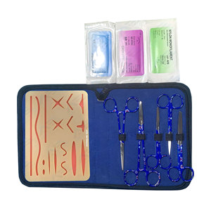 ชุดเย็บแผลสำหรับนักเรียนทางการแพทย์พร้อมแผ่นเย็บแผลชุดผ่าตัดเย็บแผลเครื่องมือสัตวแพทย์ชุดผ่าตัด - Product Image 1