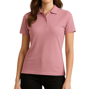 Camisa Casual de Mujer, Cuello Camisero, Manga Corta, Tejido Transpirable 100% Poliéster, Secado Rápido, Ecológica, Bordada, Corte Regular - Product Image 4