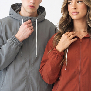 OEM Hooded Casual Solid Windbreaker Tracksuit <b>Lightweight</b> Waterproof <b>Jacket</b> Pants Two Piece Custom Design Wholesale Unisex - Product Image 5
