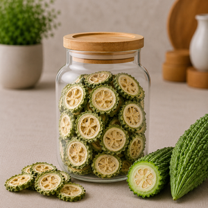 Premium Bulk Freeze <b>Dried</b> Bitter Melon (Karela) Slices Healthy <b>Vegetable</b> Snack Ready to Use - Product Image 2