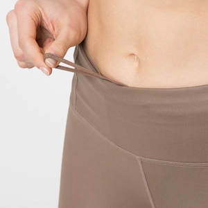 High Waist Seamless Full Length <b>Leggings</b> <b>Thermal</b> Breathable Casual Solid Taupe Sporty Style Stretch Knitted Women's - Product Image 2
