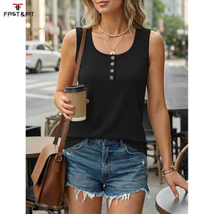 Camiseta sin Mangas de Alta Calidad para Mujer, Sexy, de Algodón Tejido, para Ejercicio y Fitness, sin Tirantes, de Secado Rápido y Transpirable - Product Image 3