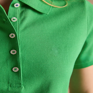Polos de Mujer con Logotipo Bordado Personalizado, Ligeros, Cómodos, de Algodón, Manga Corta, Casuales, de Alta Calidad - Product Image 4