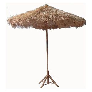 Sombrilla de Bambú y Seagrass Tejida a Mano Ecológica para Exteriores, Parasol Grande para Patio con Base, Se Puede Montar - Product Image 3