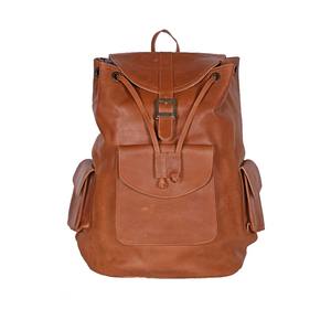 Sac à dos scolaire en cuir véritable personnalisé, sac de voyage durable pour ordinateur portable, imperméable, capacité 20-35L, prix d'usine en gros, OEM - Product Image 4