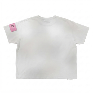 Camiseta de punto larga para hombre, de algodón premium de 230 GSM, ecológica, oversize, color rojo vintage lavado, con efecto desgastado, marca privada. - Product Image 2