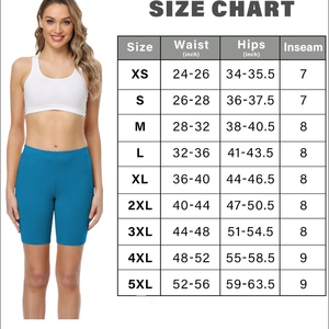 <b>Women</b> <b>Red</b> High Waist Printed Workout <b>Shorts</b> With Pockets Breathable Elastic Waist Sporty Style Knitted Spandex Polyester <b>Shorts</b> - Product Image 6