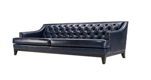 Sofá de Tres Plazas de Cuero Buff de Moda con Cuero Buff Premium para Sala de Estar, Cafetería, Hotel y Proyectos de Hostelería - Product Image 5