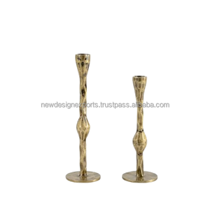 ฐานเสาทองแดงขัดเงาด้วยมือ – ฐานทรงเรียวหรูหราสำหรับงานออกแบบตกแต่ง - Product Image 2