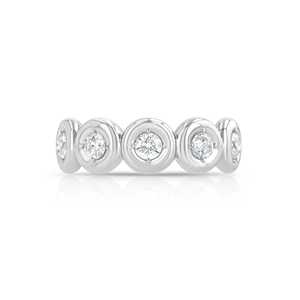 Anillos de Oro Sólido de 14K y 18K con Diamantes Cultivados en Laboratorio, Engaste Completo, Apilables, de Eternidad, para Compromiso, Aniversario y Boda, Venta al por Mayor - Product Image 3