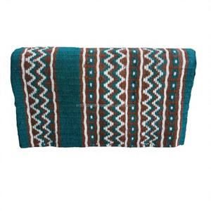 Luxury 100% Wool Western Show Saddle Pad 34x42 Handwoven Pad for Riding and Competition for Best Wholesale Price - Product Image 1