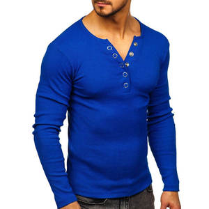 Fashionable <b>long</b> sleeve tee for men with modern cut and smooth fabric, perfect for casual outings and street style - Product Image 4