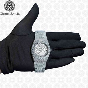 Montre de luxe Charm_Jewells en acier inoxydable, boîtier 40 mm, verre saphir, analogique lumineux, mécanique, mode homme, date automatique, 10 bars - Product Image 3