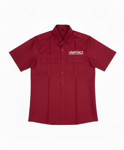 Chemise de travail à manches courtes en coton haute visibilité avec logo personnalisé pour hommes - Vêtements de travail industriels d'été respirants et à séchage rapide - Product Image 1