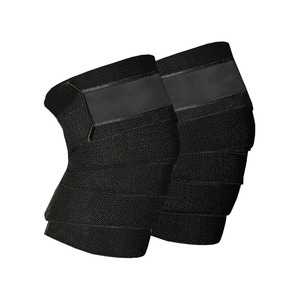 Wholesale Custom Color and Logo Elastic Heavy Duty Neoprene Fitness <b>Knee</b> <b>Wraps</b> Powerlifting Weight Lifting <b>Wrap</b> Gym Fitness <b>Wrap</b> - Product Image 1
