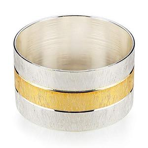 Anneau de serviette rond en argent, design simple, pour mariage, hôtel, restaurant, décoration de table, anneau de serviette en métal - Product Image 2