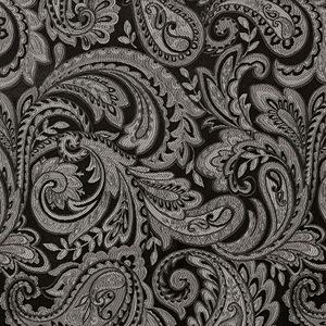 Asta finestra Jacquard Pocket mantovana con perline nere 50x18 "eleganti tende e mantovane - Product Image 6