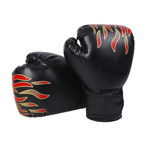 DAWNFROCE FIGHT GEARS Professional <b>Leather</b> Boxing <b>Gloves</b> with Hook & Loop Closure Customized Training <b>Gloves</b> for <b>Men</b> - Product Image 2