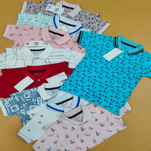 Vente en gros de polos de golf pour enfants, uniformes de mode pour enfants, polos pour garçons, polos tricotés respirants et écologiques, vêtements pour enfants, lot en stock - Product Image 1