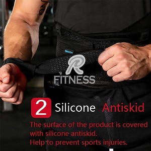Correas de Levantamiento de Pesas de Algodón Verde Militar con Agarre de Silicona, Correa Elástica, Muñequera Acolchada de Alta Calidad, Cómodas para Fitness RC - Product Image 6