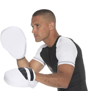 Almohadillas de Entrenamiento de Artes Marciales Blancas y Negras al por Mayor, Almohadillas de Enfoque con Logotipos Personalizados para Entrenamiento de Artes Marciales, Fabricante - Product Image 4