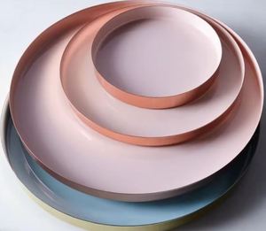 Round <b>platter</b> & tray Colorful enamel round <b>platter</b> & tray Colorful enamel round <b>platter</b> & tray - Product Image 1