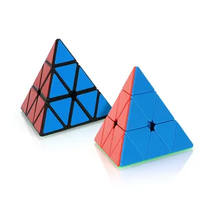Yong Jun Guanlong mainan edukasi segitiga kubus piramida mainan edukasi kubus ajaib cerdas mainan promosi harga rendah