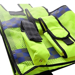 Gilet de sécurité haute visibilité en maille réfléchissante, uniforme de travail avec plusieurs poches, ajustement réglable, unisexe, toutes saisons, pour la sécurité - Product Image 5