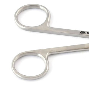4 Inches Straight Dental Crown <b>Collar</b> Cutting Scissors Stainless Steel for Thin <b>Metal</b> Plastic Rubber Sheet - Product Image 6