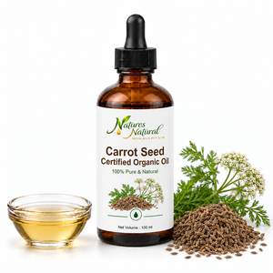 <b>Carrot</b> Seed Certified Organic Cold Pressed 100% Pure Essential <b>Oil</b> Aromatherapy <b>Oil</b> Wholesale Bulk Supplier Exporter - Product Image 3