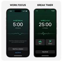 Aplicación de Temporizador RoyalCraft Enterprise Focus Timer, Temporizador Pomodoro, Rastreador de Sesiones de Trabajo Profundo (Stock) para IOS/Android/Linux/Mac