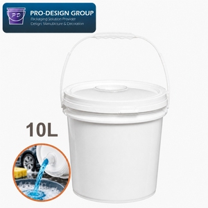 Easy Dispense 10L Wide Mouth Plastic <b>Bucket</b> <b>with</b> Pull Out Spout <b>Lid</b> for Bulk Car Wash Cleaning Chemical Airtight Pail - Product Image 1