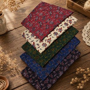 Jaipur Moda Anaya I Multicolor Ajrakh Cotton <b>Fabric</b> Hand Block Printed Paisley Pattern Medium <b>Weight</b> for Garments Crafts Decor - Product Image 4