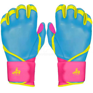 Comfort Fit <b>Baseball</b> Batting Gloves With Reinforced Palm Design Breathable Mesh Back And Flexible Wrist Movement Support - Product Image 6