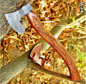 Hache en acier à haute teneur en carbone forgée à la main THEWIZ CRAFTS pour le camping, le bushcraft, la survie en extérieur, avec tête barbue, garantie 3 ans, robuste, pour le travail du bois - Product Image 5