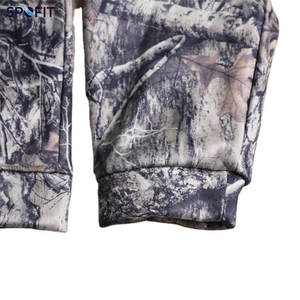 Wholesale Hot Selling Camo Printed Zippup Oversized Autumn Windproof 100% Polyester Hoodie Streetwear Vintage Zip Hoodie - Product Image 4